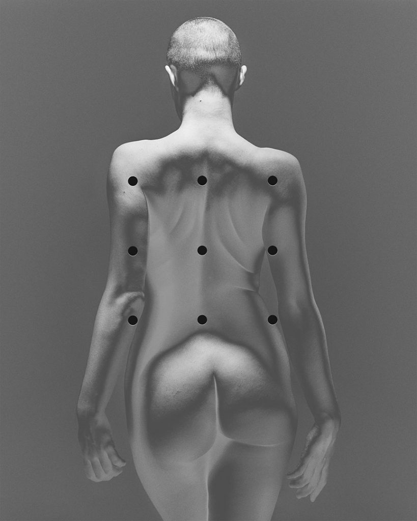 experimental edits matrices of the human body black and white monochrome surface interventions nudes human body