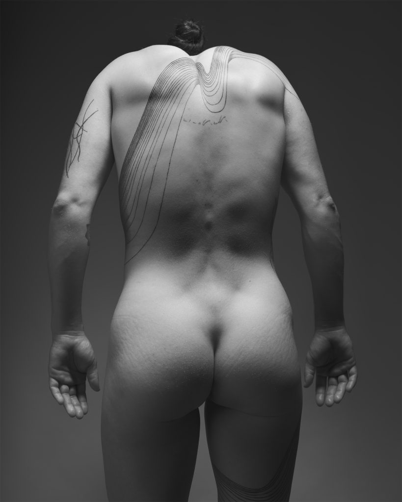 photographs of the contemporary nude, limited edition prints. Black and white contemporary representations of the body in performance. tobias slater-hunt
