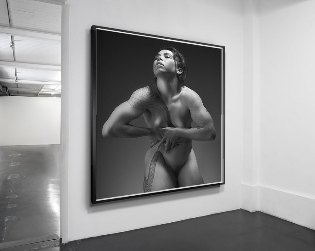 photographs of the contemporary nude, limited edition prints. Black and white contemporary representations of the body in performance. tobias slater-hunt
